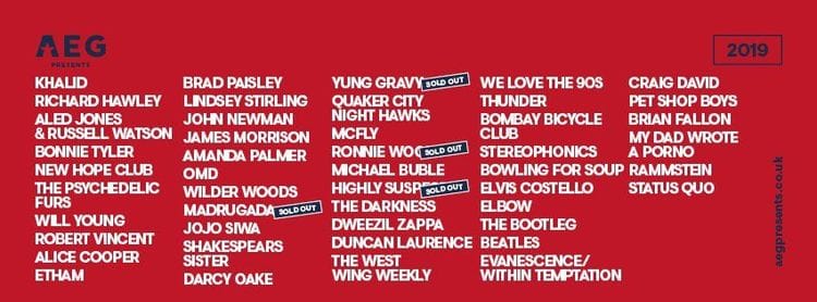 Get Ready To Rock Jim King Leads Aeg Presents Uk European Festivals - 4ow90w7